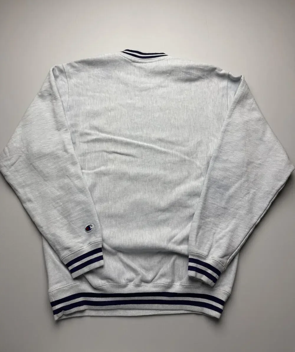 LSU Tigers Sweatshirt Mens Large Gray NCAA Football Champion Reverse Weave